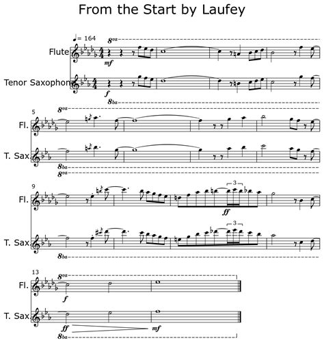 from the start sheet music alto sax|laufey tenor sax sheet music.